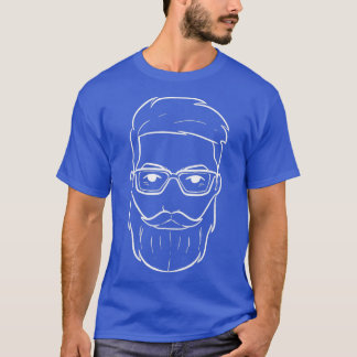 ひげを生やしたカッコいい男性とヒップスターギフト1 Tシャツ