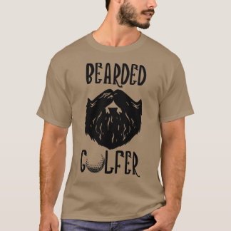 ひげを生やしたゴルファーのシャツ Tシャツ