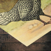 ひげを生やしたシルバーポーランドヘンアンドルースターヴィンテージファーム 薄葉紙