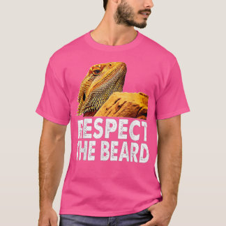 ひげを生やしたドラゴンおもしろいトカゲの所有者を尊重する Tシャツ