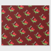 ひげを生やしたドラゴンが大好き ラッピングペーパー (フラット)