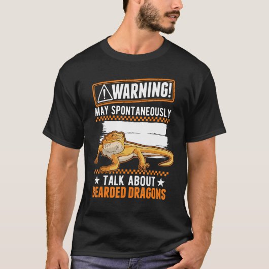 ひげを生やしたドラゴンについて自発的に話す5月 Tシャツ (正面)