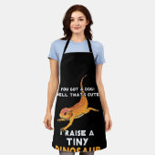 ひげを生やしたドラゴンの飼い主、ひげを生やしたドラゴンペット エプロン (着用した状態)