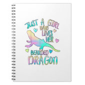 ひげを生やしたドラゴンを愛する女の子L ノートブック (正面)