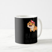 ひげを生やしたドラゴンママひげを生やしたドラゴンプルオーバー大好き コーヒーマグカップ (正面右)