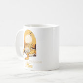 ひげを生やしたドラゴンママ爬虫性トカゲ コーヒーマグカップ (正面左)