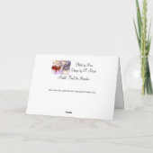 ひげを生やしたドラゴンメリーと明るい シーズンカード (裏面)