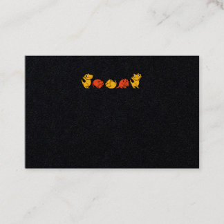 ひげを生やしたドラゴン爬虫類トカゲのペット 名刺