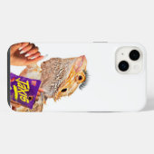 ひげを生やしたドラゴン素材の女の子の電話ケース iPhoneケース (裏面横)