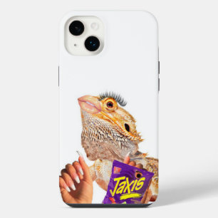 ひげを生やしたドラゴン素材の女の子の電話ケース iPhone 14 PLUSケース