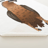 ひげを生やしたハゲワシ漫画イラストレーション シェルパブランケット (3/4)