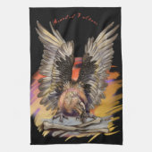 ひげを生やしたハゲワシ キッチンタオル (縦)