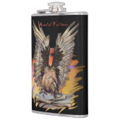 ひげを生やしたハゲワシ フラスク (左)