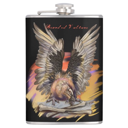ひげを生やしたハゲワシ フラスク (正面)