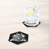 ひげを生やしたバイキング戦士 ペーパーコースター (インサイチュ)