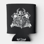 ひげを生やしたバイキング 缶クーラー (裏面)