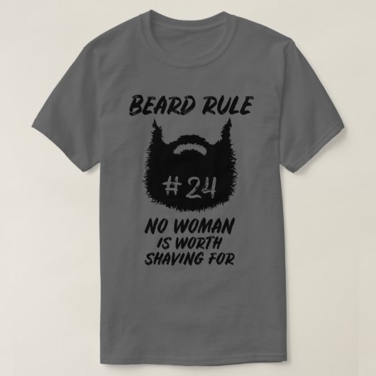ひげを生やしたメンズビアズラバー理容師ギフト4 Tシャツ (デザイン正面)