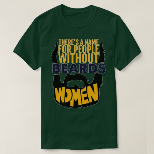ひげを生やした人々は伝説である Tシャツ (デザイン正面)