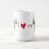 ひげを生やした子が大好き コーヒーマグカップ (中央)