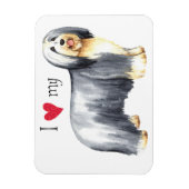 ひげを生やした子が大好き マグネット (縦)