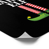 ひげを生やした小妖精や小人マッチング家族グループのクリスマスパーティー ポスター (角)