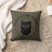 ひげを生やした引用文おもしろいひげことわざギフト クッション (ブランケット)