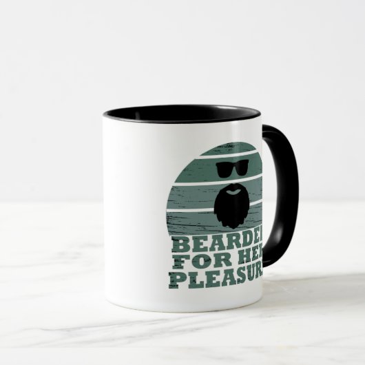 ひげを生やした引用文おもしろいひげことわざギフト マグカップ (正面右)