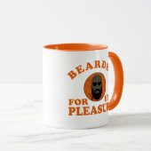 ひげを生やした引用文おもしろいひげことわざギフト マグカップ (正面右)