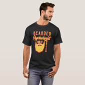ひげを生やした心理学者が良い仕事を行う Tシャツ (正面フル)