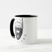 ひげを生やした生き延びだけ マグカップ (正面左)