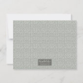 ひげを生やした男性の文房具 ノートカード (裏面)