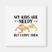 ひげを生やした竜の動物 |ペットのペットの贈り物 マグネット (正面)