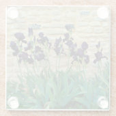 ひげを生やした虹彩 ガラスコースター (裏面)