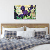 ひげを生やした虹彩 キャンバスプリント (インサイチュ (寝室))