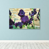 ひげを生やした虹彩 キャンバスプリント (インサイチュ (ウッドフロア))