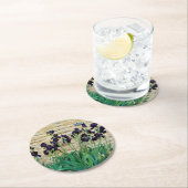 ひげを生やした虹彩 ラウンドペーパーコースター (インサイチュ)