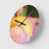 ひげを生やした虹彩 ラウンド壁時計 (傾斜)