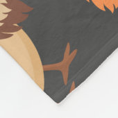 ひげを生やした野鳥観察ひげを生やした鳥ボナンザ フリースブランケット (角)