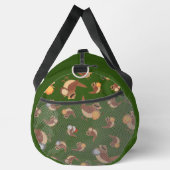 ひげを生やした野鳥観察ガラングリーンベレードバードラージ ダッフルバッグ (右)