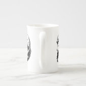 ひげを生やした風邪 ボーンチャイナマグカップ (裏面)