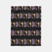 ひげを生やした龍が大好きな女の子が髭を生やした フリースブランケット (正面)