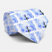 ひげアイリス – 青と白 ネクタイ (ロール)