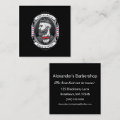 ひげエレガントひげ男の広場 スクエア名刺 (正面/裏面)