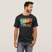 ひげカッコいいひげ竜男性へ女の爬虫類トカゲ Tシャツ (正面フル)