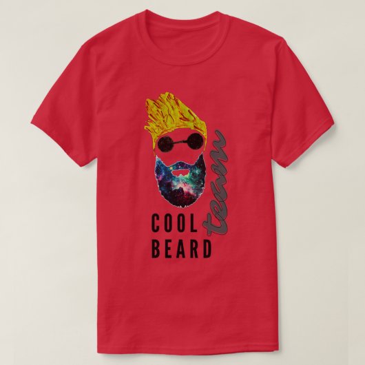 ひげカッコいいチーム Tシャツ (デザイン正面)