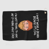 ひげカッコいい ゴルフタオル (横)