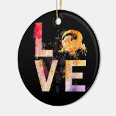 ひげカラフルドラゴン母ギフトひげドラゴン セラミックオーナメント (左)