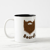 ひげクラブのパタパタ付きひげマグ ツートーンマグカップ (左)