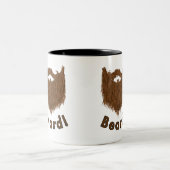 ひげクラブのパタパタ付きひげマグ ツートーンマグカップ (中央)