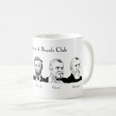ひげクラブマグを持つ大統領 コーヒーマグカップ (正面右)